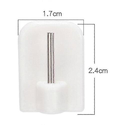 20 pezzi ganci autoadesivi per aste per tende, supporti per aste per tende per bagno, cucina, camera da letto 2