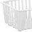 Miniature Storage Basket For Indoor Decoration And Toy Use Rectangular White 20 Pcs 5
