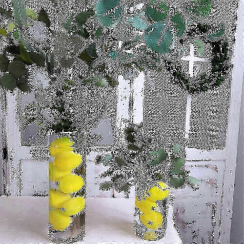 20 limones artificiales amarillos 2