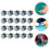 20 Pcs Pool Table Accessories Screw Tips Billiard Cue Tip Head Pool Cue Tips Replacement Screw Pool Cue Tips 3