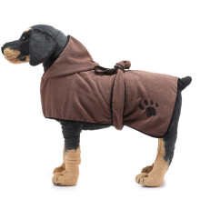 Super Absorbent Dog Bathrobe, Quick Drying Microfibre Pet Towel with Luxuriously Soft Fluffier Fabric, Adjustable Closure for Easy Dressing Fast Dryin