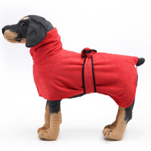 Roupão de banho para animais de estimação, capa de secagem para cães em microfibra superabsorvente com velcro para facilitar a colocação e a