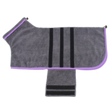 Roupão de secagem para animais de estimação em microfibra, superabsorvente e de secagem rápida, ideal para cães. Fácil de limpar, lavável na
