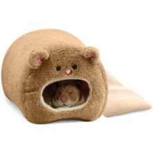 Camas para porquinhos-da-índia dormirem, com design de caverna aconchegante, material autoaquecido, pelúcia macia e quente, ideal para esconderijo