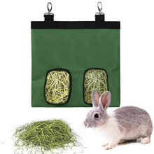 Futterbeutel für Haustiere, Heufutterbeutel im neuesten Stil für Kaninchen, komplett aus Stoff gefertigt für maximale Sicherheit Ihres Haustieres,