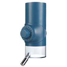 Bouteille d'eau pour animaux, anti-goutte, avec bec rotatif à 360 pour cage, hauteur réglable, billes en acier inoxydable et joints en silicone,