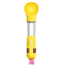 Pet's Oasis: Dog Water Bottle with Food Container & Poop Bag Dispenser, Leak Proof Lock & Safe Material, Easy to Use & Clean for Travel &a