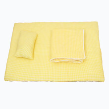 Katoenen beddengoedset, ademend katoen, zachte en comfortabele textuur, voor binnen, buiten en op reis (huisdiervriendelijk).