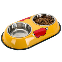 Pet Dining Elegance, Hundskålar i rostfritt stål med halkfri botten, Stapelbara hundskålar för matning av Bliss, Lämplig för små till