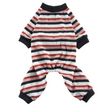 Warm Sweater For Small Medium Dogs, Dog Surgical Recovery Suit Four-Legged Design, Easy Care Washable Ribbed Striped Fabric, Comfortable Materials For