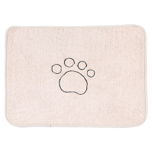 Microfiber Fabric Pet Feeding Mat, Absorbent Mats for Indoor Outdoor Travel, Non-Slip Bottom, Easy to Clean, Water Resistant, Premium Materials, Ultra