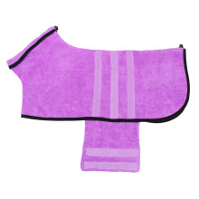 Roupão de secagem para animais de estimação em microfibra, superabsorvente e de secagem rápida, ideal para cães. Fácil de limpar, lavável na