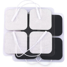 TENS Unit Pads 2"X2" 20 Pcs, Reusable Latex-Free Replacement Pads Electrode Pads with Upgraded Sticky Electrode Pads Gel and Non-Irritating