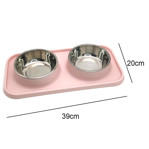 Pet Dining Elegance, Μπολ Τροφής για Γάτες με Επιθέματα Σιλικόνης, Αντιολισθητικός 1