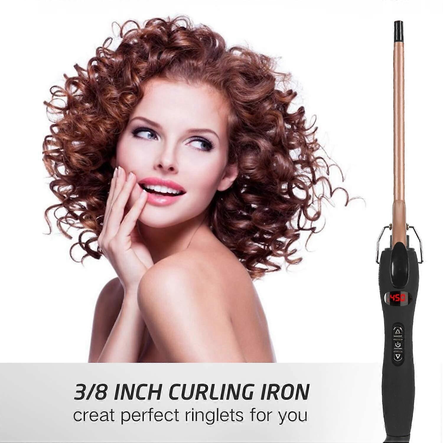 9mm Thin Curling Iron Ceramic, 3/8 Inch Small Barrel Curling Wand for — free download