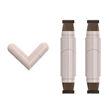 2Pcs Waterproof Smudge Proof Dual Ended Eyeliner Stamp Pen for Wings Brown