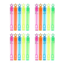 20 Pcs Mini Bubble Wand Set Colorful Five-pointed Star Bubble Stick Party Favor Summer Toy For Kids Party Celebration Birthday - 10.5x2cm (r