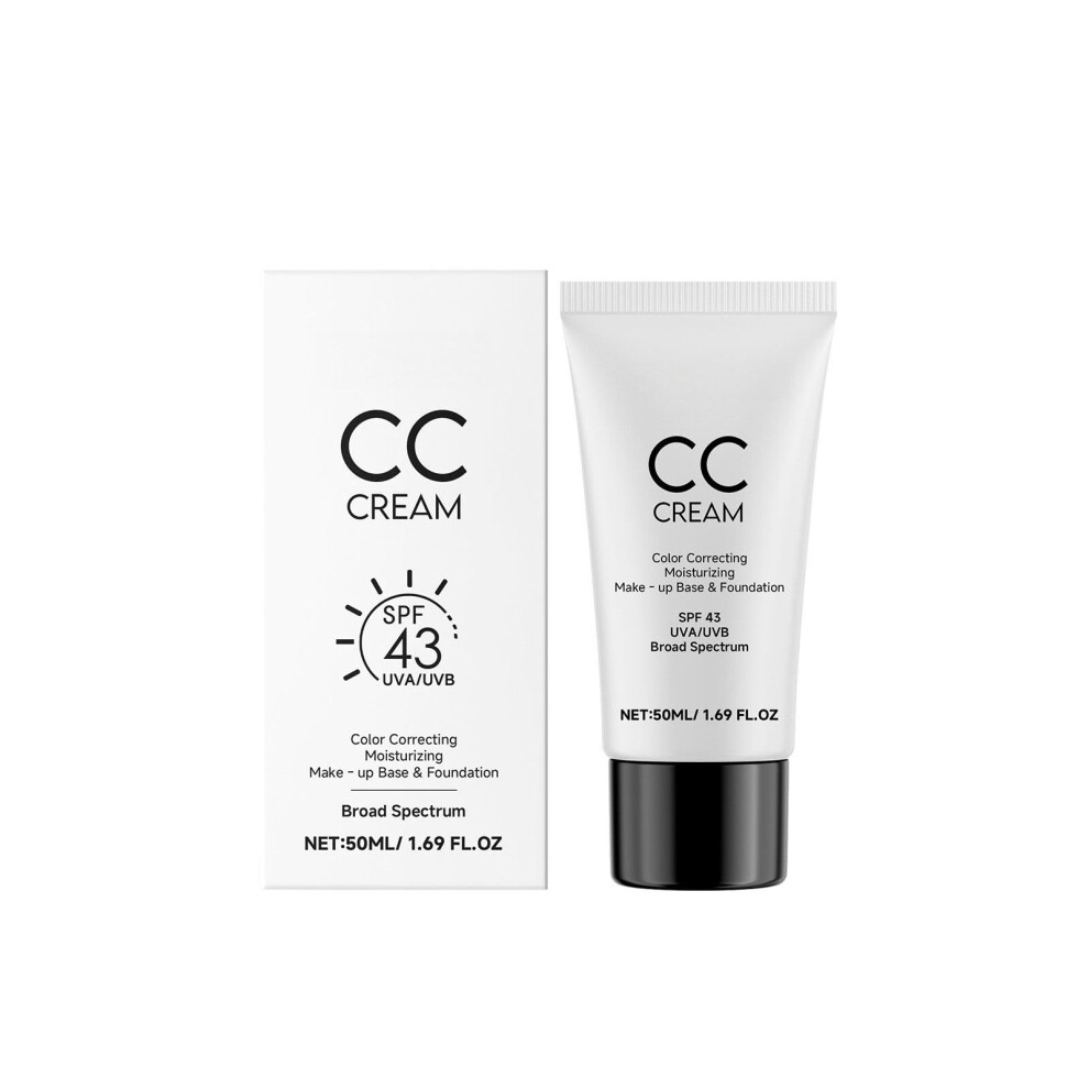 Cream Cc With Spf 43 Sun Protection, Hydrating Color Correcting Foundation, 50Ml