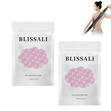 Exfoliating Shower Towel with Dual Texture, Extra Long Back Scrubber, Quick Dry Travel Bath Cloth, Pink 2pcs