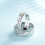 Σετ δαχτυλιδιών αρραβώνων, ασορτί δαχτυλίδια για ζευγάρια, ρυθμιζόμενο σχέδιο, 6