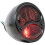 Black 12V Duolamp Tail Light for Ford Model A with Amber 'stop' Script on Red Glass Lens 3