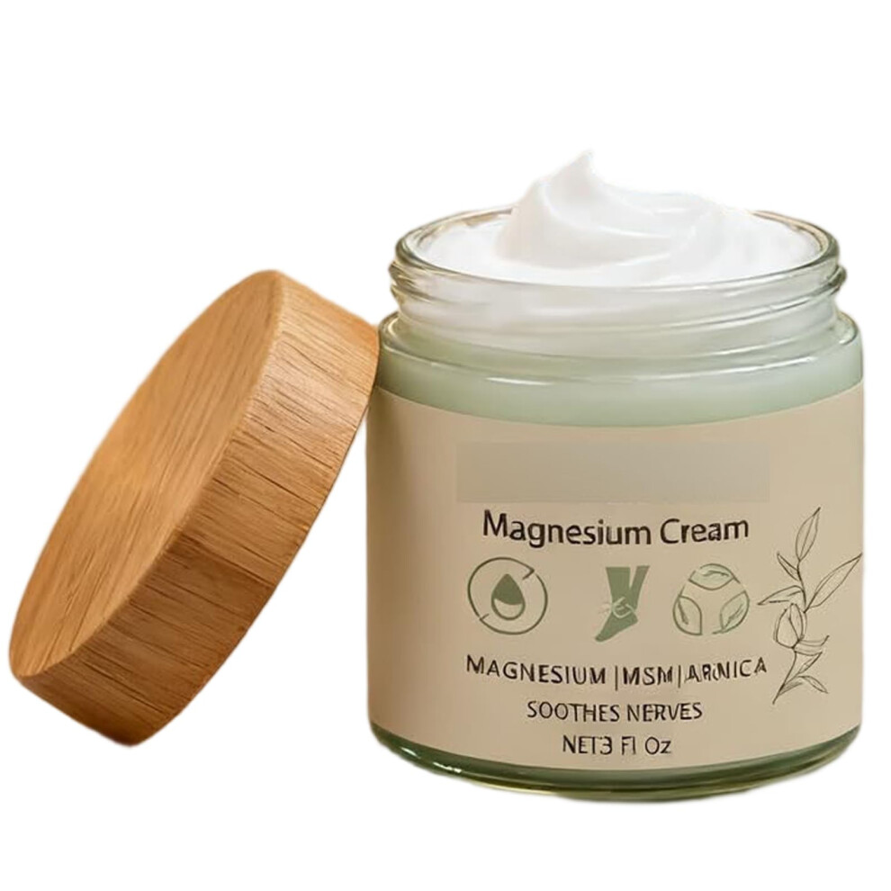 Cream Magnesium Lotion Fast Absorbing Pain Relief Non Greasy Deep Hydration For Soft Skin 3 Fl Oz