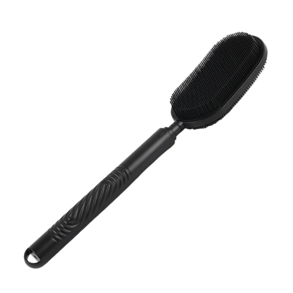 Back Scrubber with Long Handle and DualSided Silicone Brush for Shower Bathing