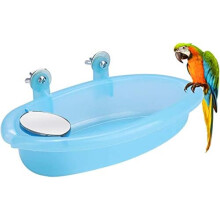 Vogelbadebox für gesunde Hygiene, tragbares Hängebad für Papageien fördert gesunde Badegewohnheiten, geeignet für verschiedene Papageienarten,