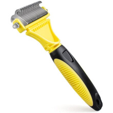 Escova profissional para remoção de pelos mortos em cães e gatos, ferramenta suave para desembaraçar que garante melhor circulação sanguínea,