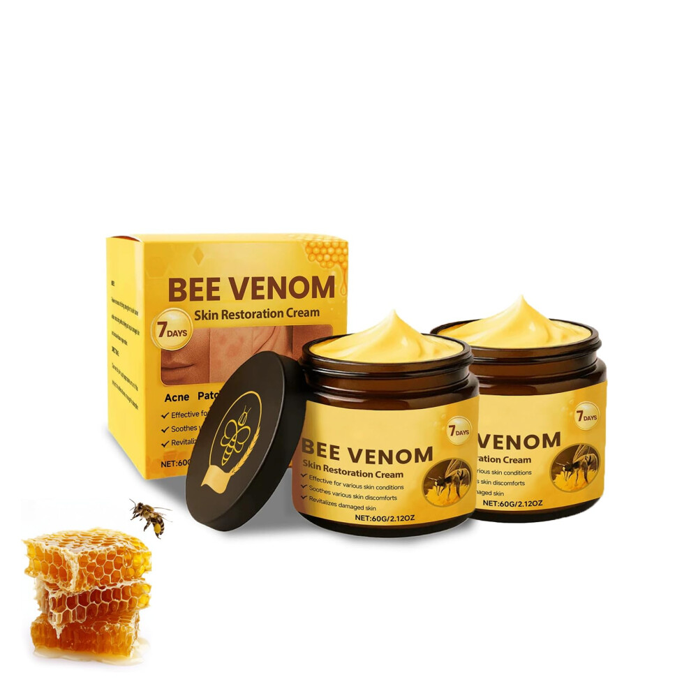 Cream Bee Venom Antiaging Face 2 Pack, Deep Hydration, Firming And Lifting, Wrinkle Reduction
