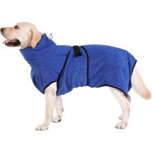Super Absorbent Dog Drying Coat, Comfortable Plush Fabric With Custom Adjustable Fit, Multi-Purpose Drying Coat For Quick Drying After Bath Swim Rain