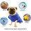 Pet Comfort Hero, Μπλε Μπουρνούζι για Σκύλους από Βαμβάκι με Μικροΐνες, Υπεραπορροφητική 5