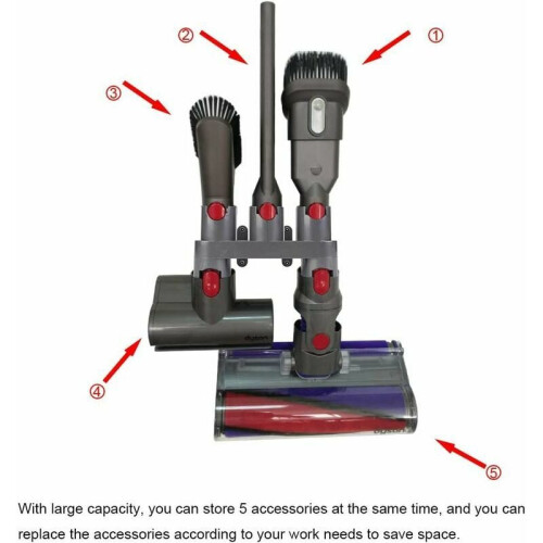 Βάση αξεσουάρ για Dyson, Οργανωτής εξαρτημάτων εξοικονόμησης χώρου για ηλεκτρική 2