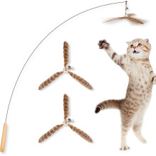 Interaktiv kattetryllestavlegetøj, realistisk fugleflugtsimulation til stimulering af kattes jagtinstinkt, med fleksibel ståltråd og holdbart