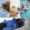 Pet Comfort Hero, Μπλε Μπουρνούζι για Σκύλους από Βαμβάκι με Μικροΐνες, Υπεραπορροφητική 6