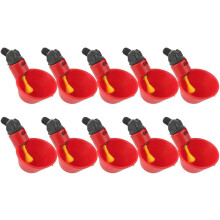 Chicken Waterer Cups, Easy Install Poultry Watering System Anti-Leak Design For Chickens, Wild Game, Breeders