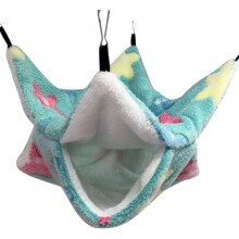 Casinha de pelúcia aconchegante para animais de estimação, beliche suspenso para pequenos animais, confortável e quentinho para aconchegar-se,