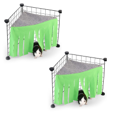 Gezellig hoekje, veilige en duurzame schuilplaats voor kleine dieren, fleece tent, bosdierenkooi, accessoires voor cavia's, konijnen, eekhoorns,
