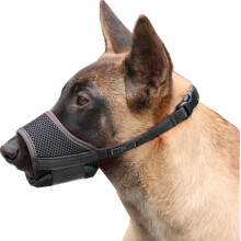 SafePaws, museruola per cani dal design umano per cani di tutte le taglie, rete traspirante e tessuto morbido per il comfort, taglia regolabile per