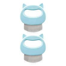 Cat Brush for Long or Short Haired Cats Dogs, Self-Clean Technology High-Quality and Durable Grooming Tool, Skin-friendly Massage Promotes Healthy Coa