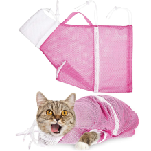 Cat Grooming Simplified: Adjustable Cat Grooming Net Bag, Breathable Mesh, Comfortable Wearing Experience, Durable And Not Easy To Fray Or Tear