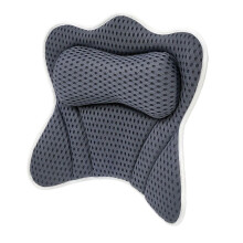 Bathtub Pillow with Ergonomic Head and Neck Support, Strong Suction Cups, Compact Spa Cushion