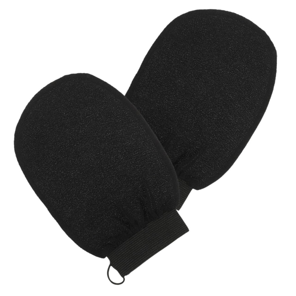 Exfoliating Shower Gloves Dual Sided Reusable Mitts for Dead Skin Removal Soft Body Scrubber