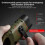 (army green)Mini LED Torch Emergency Hand Crank Dynamo Solar Flashlight Outdoor Camping 3