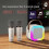Mini Karaoke Machine Kids with 2 Microphone Portable Bluetooth Speaker with LED 2