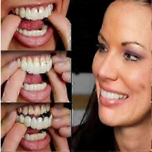 A Pair Upper & Lower High Quality Denture Instant Scomfort Fit Flex Cosmetic Teeth Denture Teeth Top Cosmetic Veneer High Quality