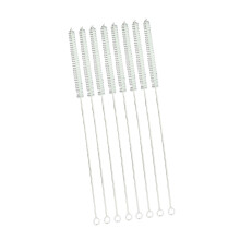 Brosse de nettoyage de paille en acier, 6/8/12-Lot de 8 blancs