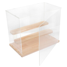 2Stk Transparentes Acryl- Und Holz-Display Für Spielzeug Und Figuren