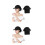 2Stk Schwarz Baseball Cap Mit Ponytail, Synthetische Haare, 4