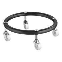 2Pièces Base Mobile Pour Bouteille De Gaz Inox Durable Noir
